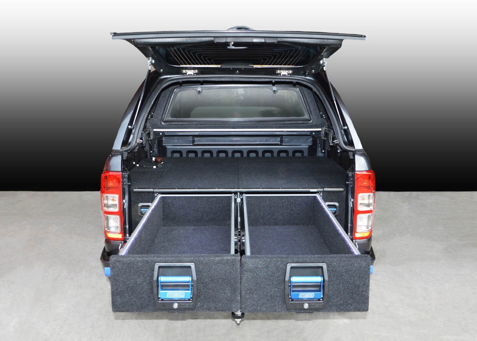 MSA 4X4 1350 COMPLETE DOUBLE DRAWER SYSTEM TO SUIT FORD RANGER & MAZDA BT50 (2011-2021)