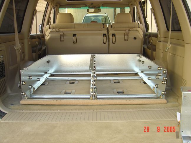 4WD INTERIORS 1250 SERIES ROLLER DRAWERS TO SUIT TOYOTA HILUX SR5 'A' DECK DUAL CAB (03/2005-2015)