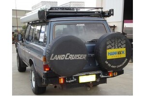 OUTBACK ACCESSORIES' DUAL WHEEL CARRIER TO SUIT TOYOTA 60 SERIES