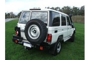 OUTBACK ACCESSORIES' DUAL WHEEL CARRIER TO SUIT TOYOTA 76 SERIES