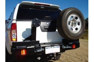 OUTBACK ACCESSORIES' DUAL WHEEL CARRIER TO SUIT NISSAN NAVARA D40 4WD
