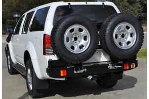 OUTBACK ACCESSORIES' DUAL WHEEL CARRIER TO SUIT NISSAN PATHFINDER STX550