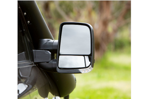 Clearview Towing Mirrors [Next Gen, Pair, Heated, Camera, Indicators, Electric, Black] To Suit Nissan Patrol Y62