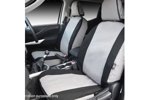 MSA 4X4 Complete Front & 2nd Row Seat Cover Set To Suit Mitsubishi Triton MN (09/12-03/15)