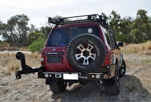 OUTBACK ACCESSORIES' DUAL WHEEL CARRIER TO SUIT NISSAN GU WAGON