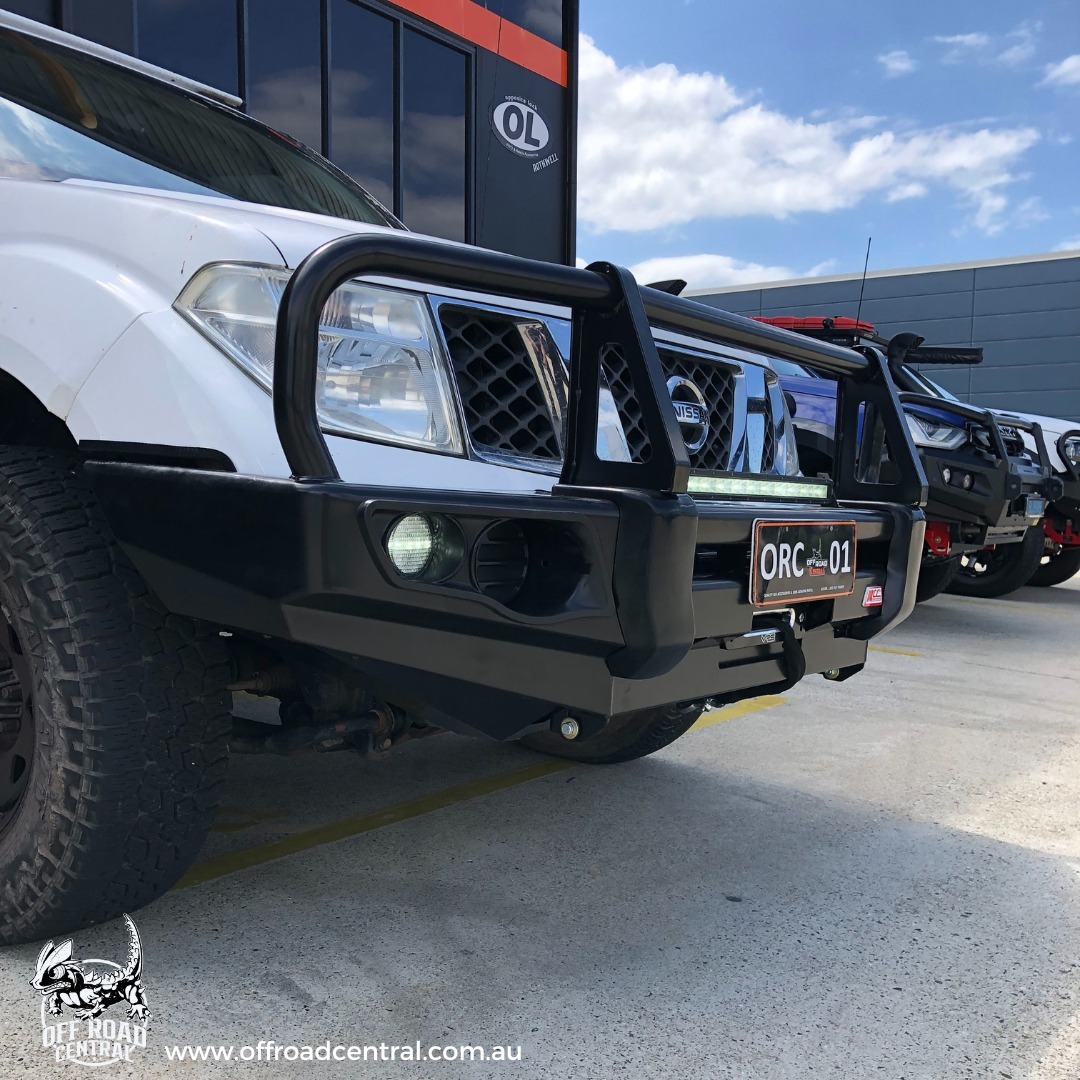 MCC 'FALCON A-FRAME' BULL BAR TO SUIT NISSAN NAVARA D40 2011-2014 (AFRICA, SPAIN STX) & PATHFINDER R51 11-13 (SMOOTH)