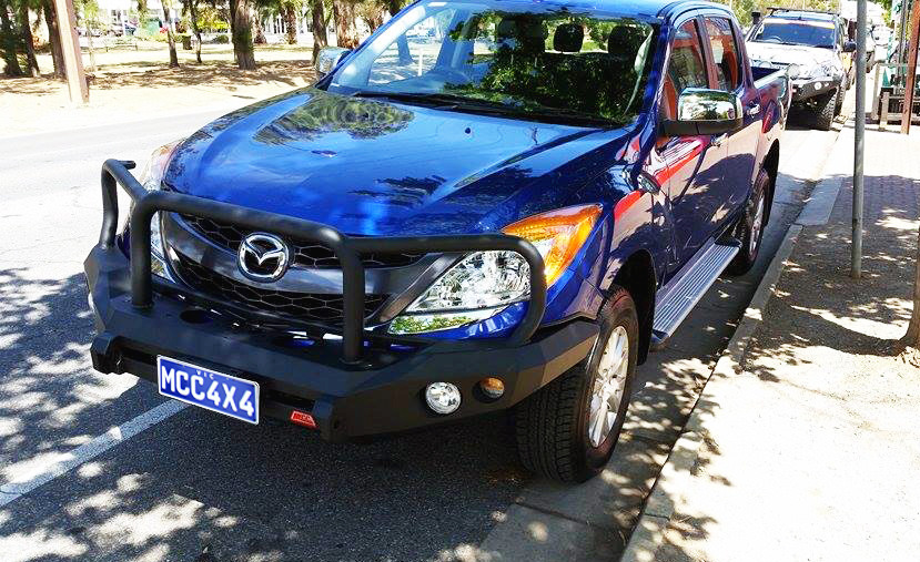 MCC ROCKER 3 LOOP SANDBLACK WELDED BULL BAR TO SUIT MAZDA BT-50 10/2011-05/2020