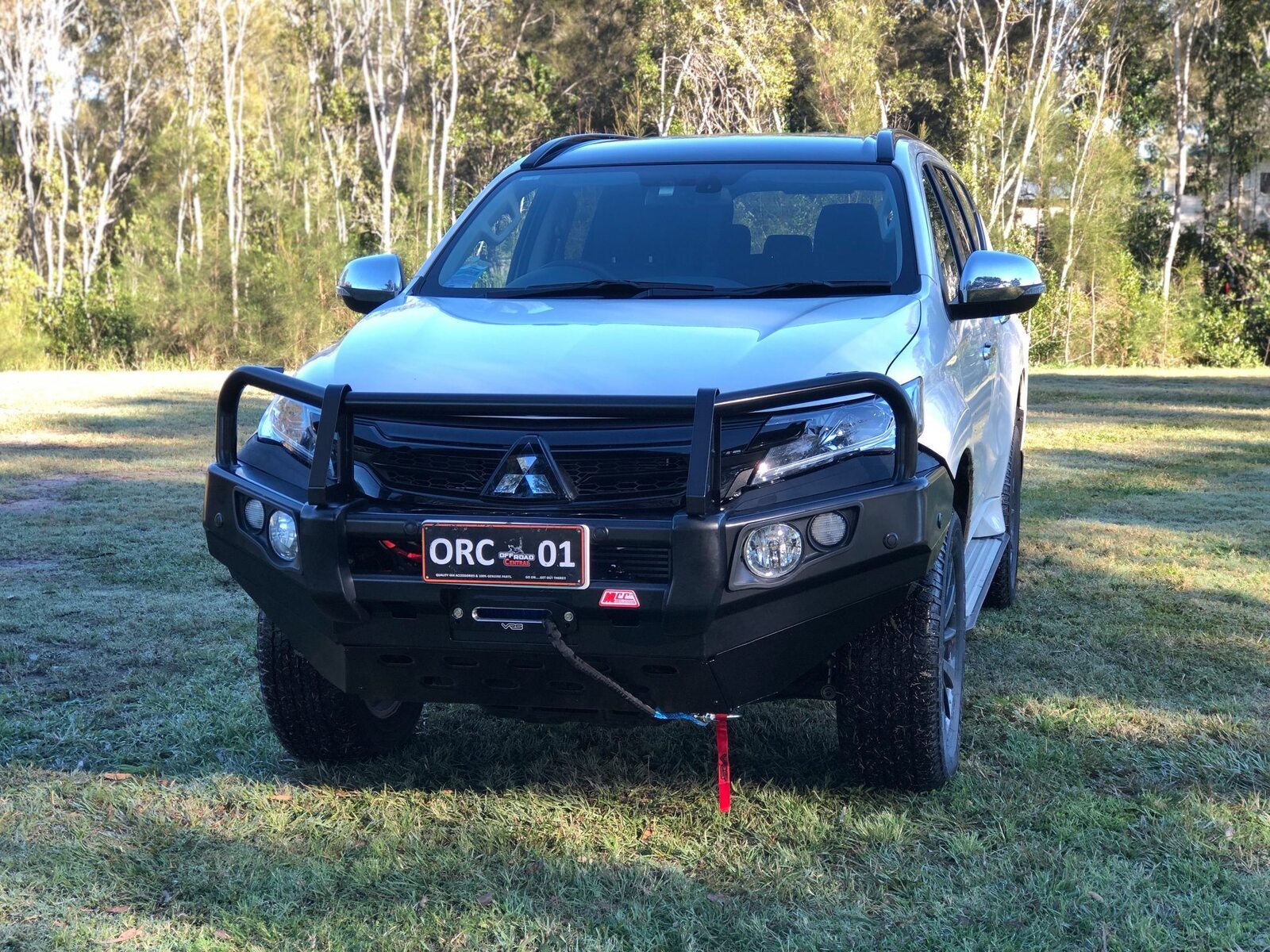 MCC A-FRAME FALCON BAR W/ FOGS & PLATES TO SUIT MITSUBISHI PAJERO SPORT 2015-2020