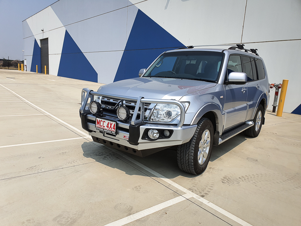 MCC FALCON A-FRAME BULL BAR W/UBP & FOGS TO SUIT MITSUBISHI PAJERO (NS,NW,NX,NT) 2006 - PRESENT