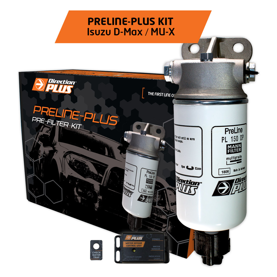 DIRECTION PLUS Pre-Filter Kit To Suit Isuzu D-Max & MU-X (2012-2021)