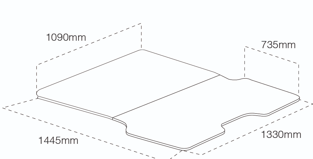 HSP Load Slide To Suit Mazda BT50 UP & UR Dual Cab 2013-2020 (No Liner/Sportguard Liner)