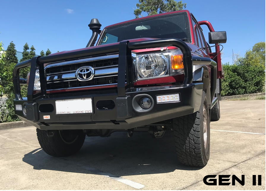 MAX 4X4 GEN II BULL BAR TO SUIT TOYOTA L/CRUISER 70S - SINGLE CAB (09/2016 ON)