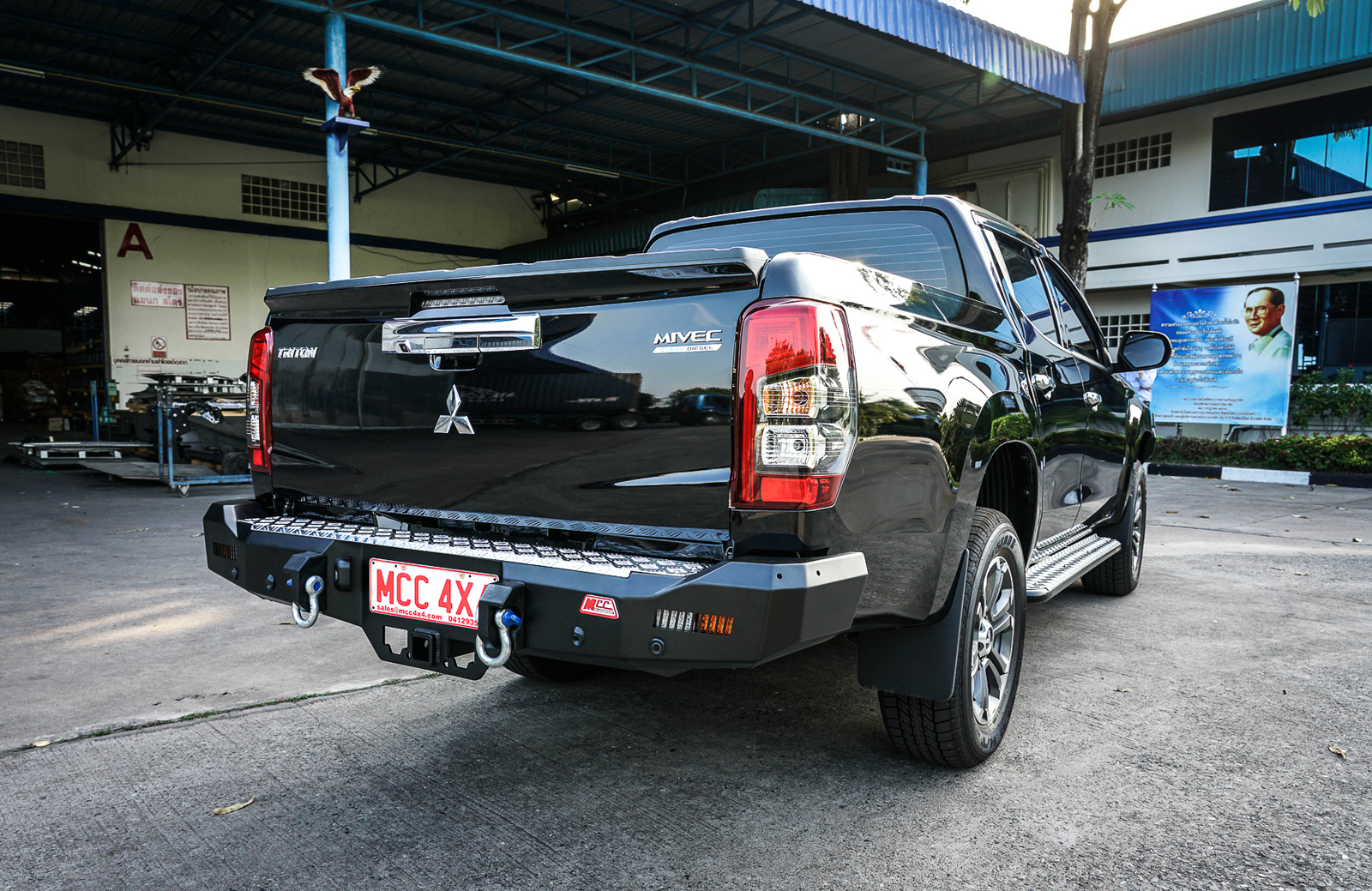 MCC ROCKER REAR BAR (LIGHTS INC) TO SUIT MITSUBSHI TRITON MR 01/2019-ON