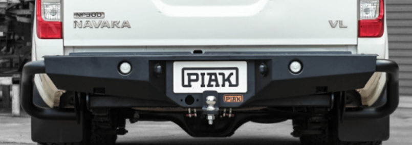 PIAK PREMIUM REAR STEP TOW BAR WITH SIDE PROTECTION TO SUIT NISSAN NAVARA NP300 (2015-2020)