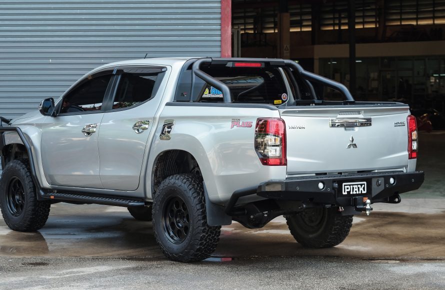 Piak Premium Rear Step Towbar w/ Side Protection To Suit Mitsubishi MR Triton (2019-On)