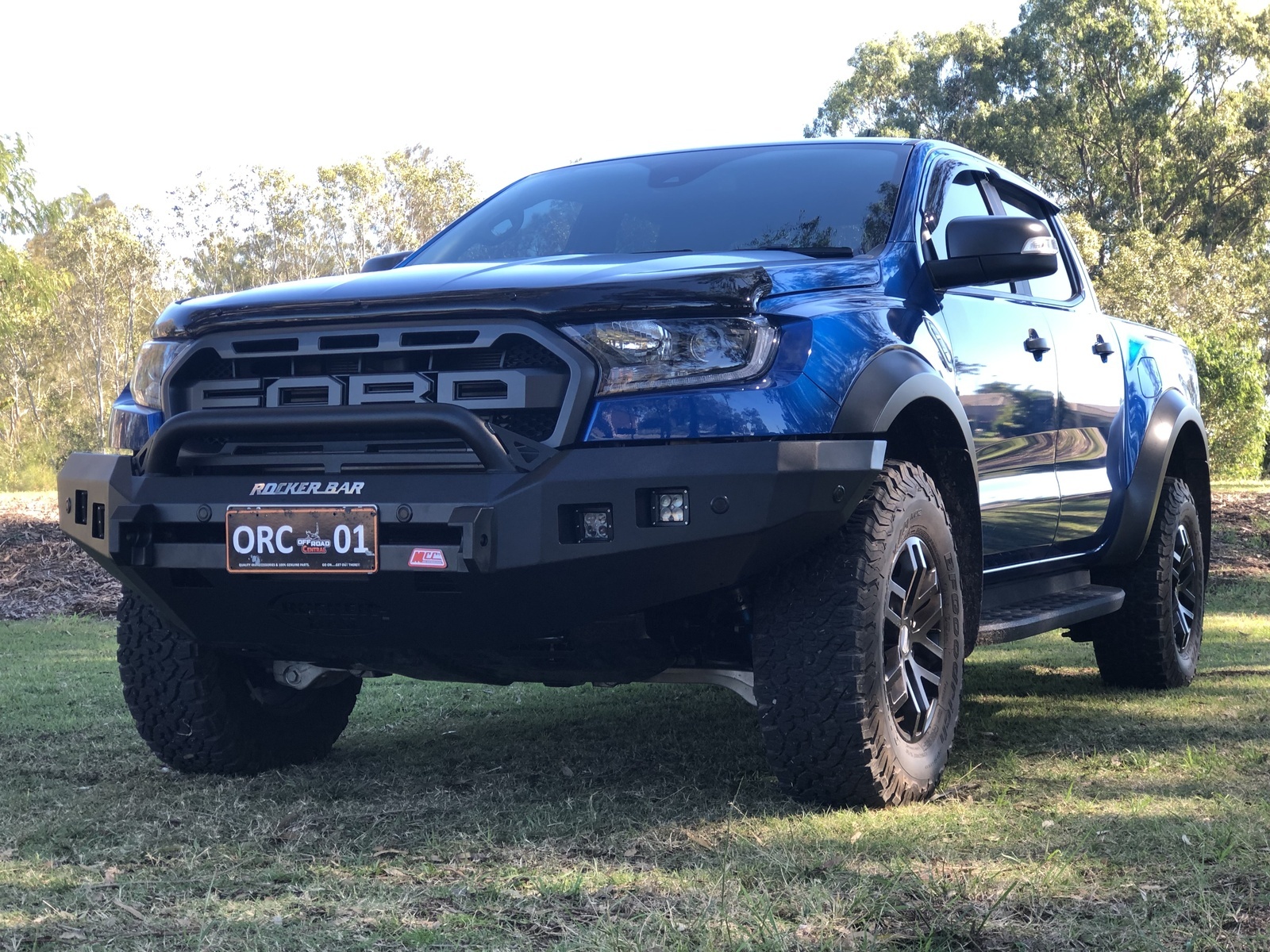 MCC ROCKER FRONT BARS W/ FOGS & UBP - FORD RAPTOR 07/18 ON