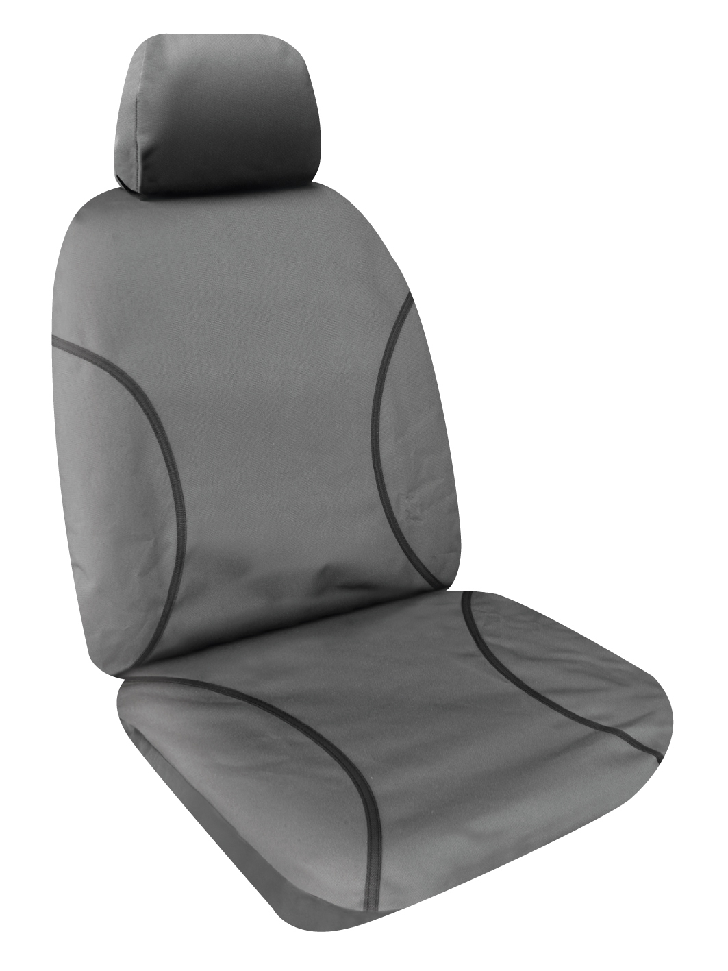 SPERLING FRONT ROW TRADIES CANVAS SEATCOVERS (AVAILABLE IN BLACK AND GREY) TO SUIT TOYOTA HILUX ALL BADGES DUAL/SINGLE CAB 2005 - 2015