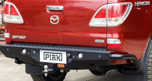 PIAK Premium Rear Step Tow Bar with Side Protection To Suit Ford Ranger & Mazda BT50 (2011-2020)