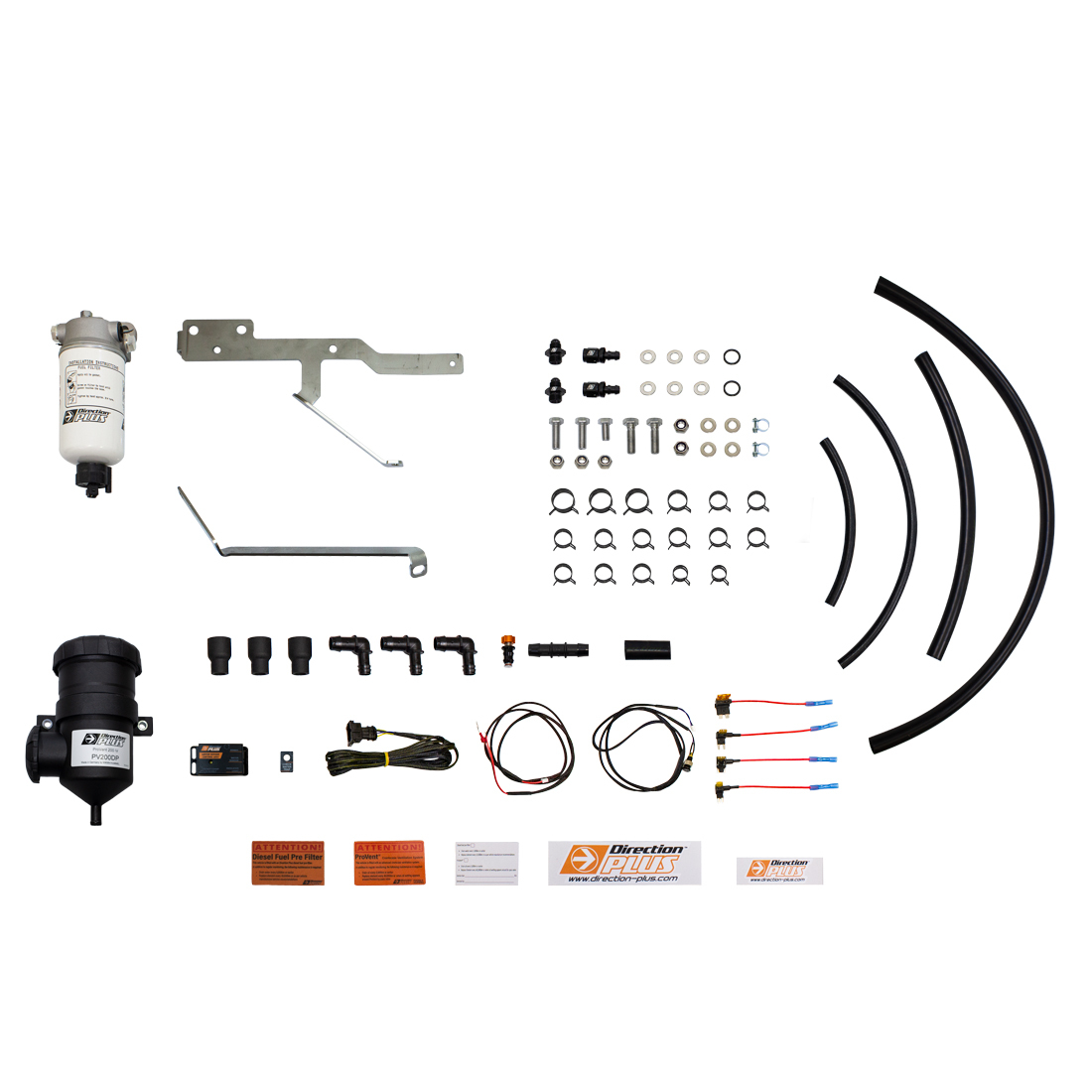 DIRECTION PLUS Pre-Filter & Provent Dual Kit To Suit Bi-Turbo Ford Ranger Raptor & Everest (2018-2022)