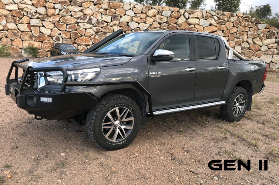 MAX GENII SIDE STEPS TO SUIT TOYOTA HILUX MY19 DUAL CAB