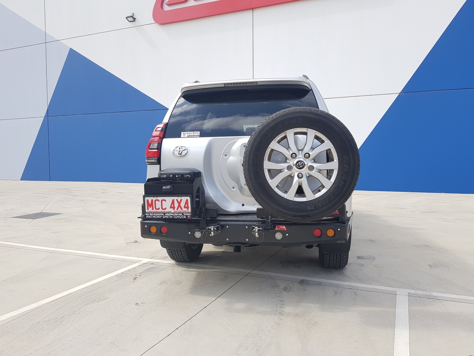 MCC WHEEL CARRIERS TO SUIT TOYOTA LAND CRUISER PRADO 150 SERIES 2018 ON & 11/2009-2017 (OPTIONAL TOW BAR SET)