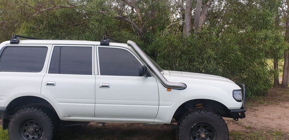 ORC M SPEC BRUSHED STAINLESS SNORKEL - 80 SERIES LANDCRUISER