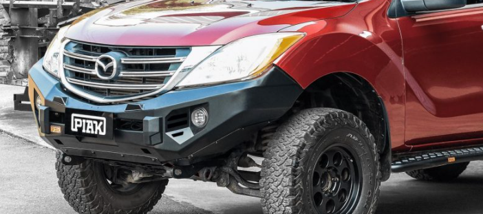PIAK ELITE NON LOOP BAR W/BLACK TOW POINTS & BLACK UBP TO SUIT MAZDA BT-50 (2011-2020)