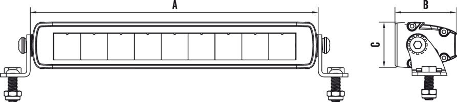 ROADVISION LED LIGHT BAR S40 SERIES  - 21" INCH