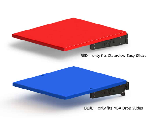 CLEARVIEW EASY SLIDE - CLIP ON TRAY (SMALL RED)