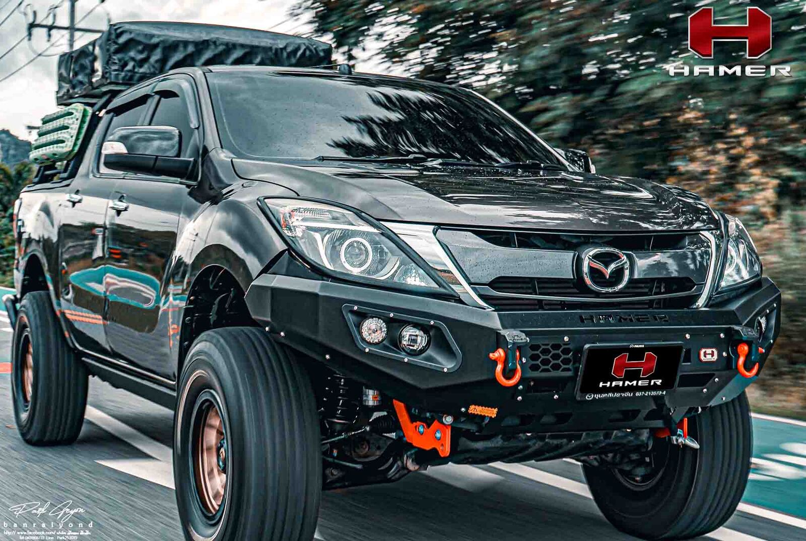 HAMER KING SERIES BULL BAR TO SUIT MAZDA BT-50 (2012-2020)