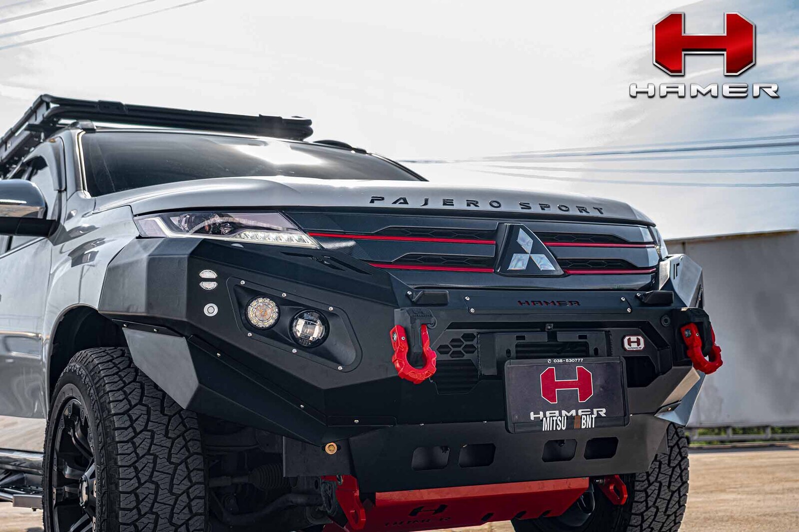 HAMER KING SERIES BULL BAR TO SUIT MITSUBISHI PAJERO SPORT QF (2020-ON)
