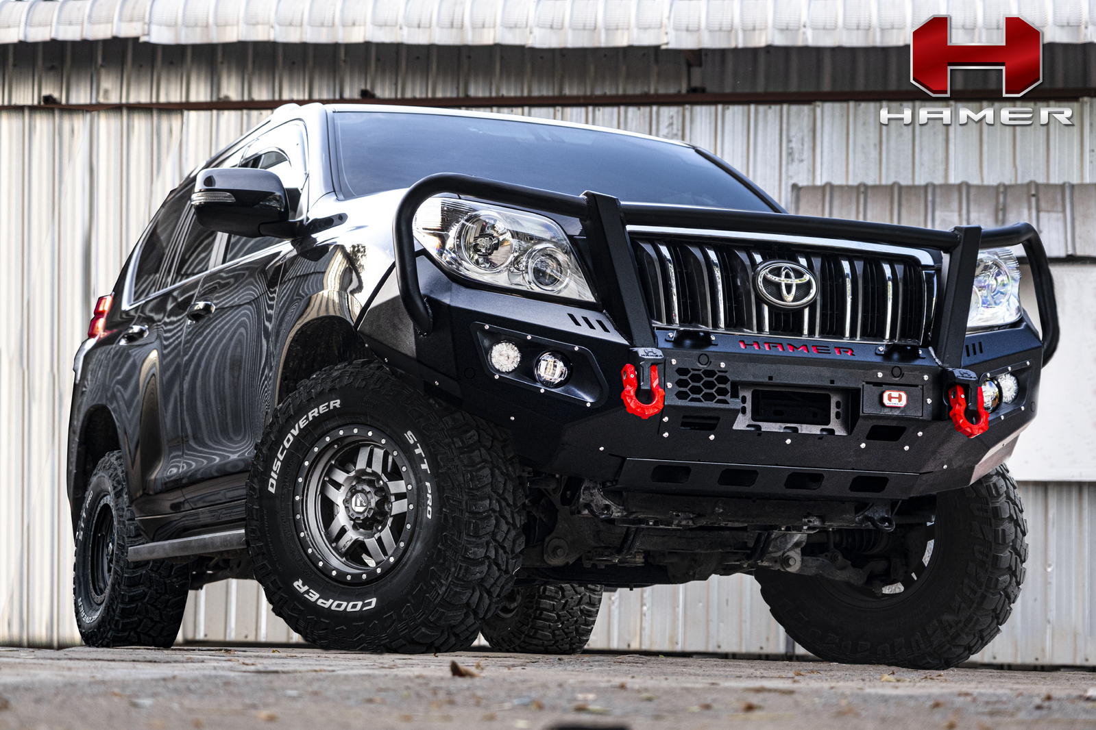 HAMER KING SERIES PLUS 3 LOOP BULLBAR TO SUIT TOYOTA PRADO 150 SERIES (2009-2013)