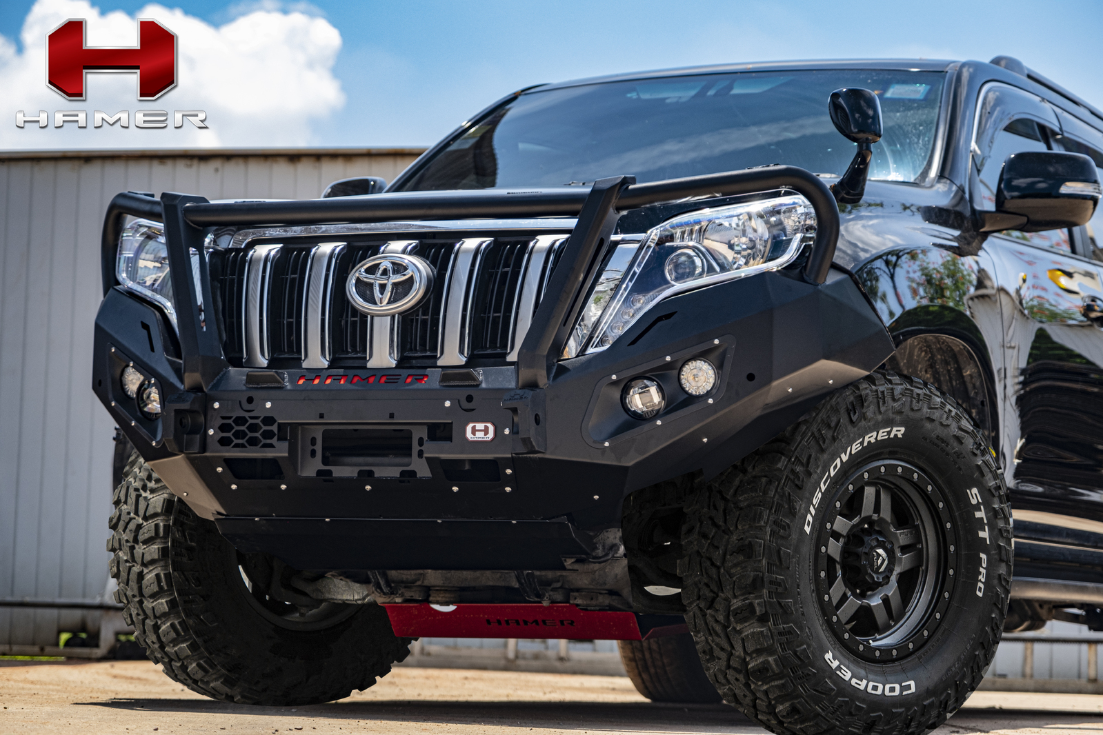 HAMER KING SERIES PLUS 3 LOOP BULL BAR TO SUIT TOYOTA PRADO 150 SERIES (2013-2017)