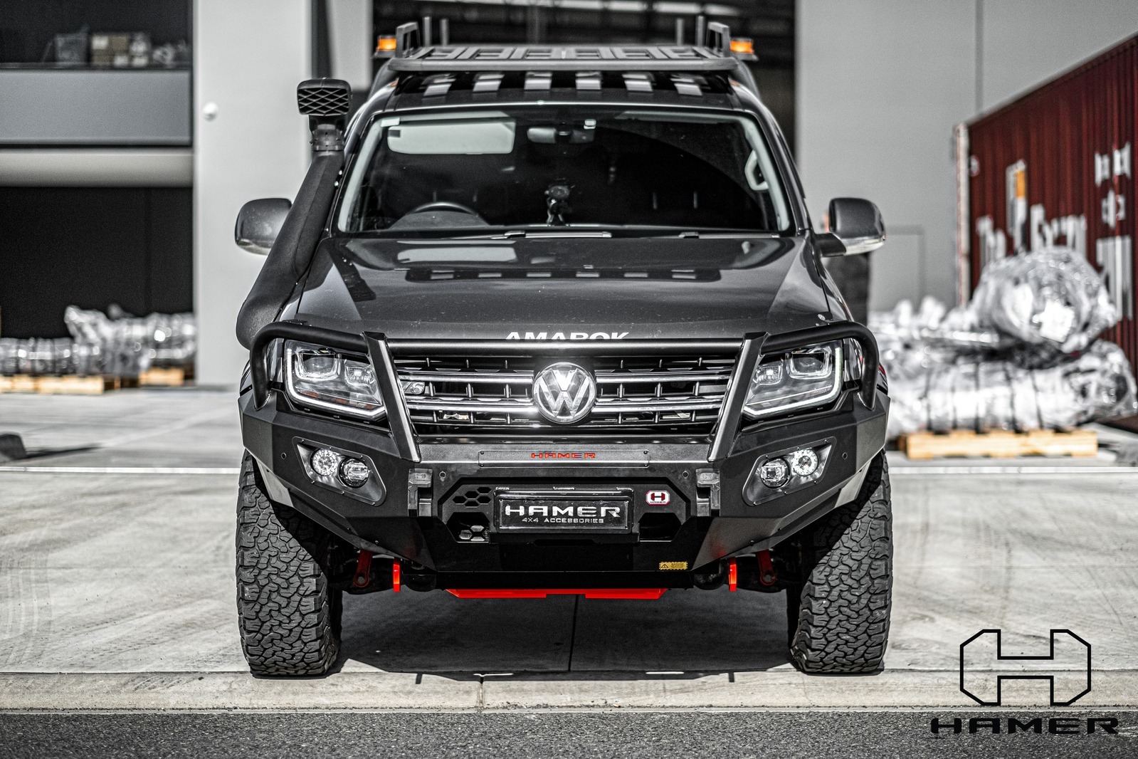 HAMER KING SERIES PLUS BULL BAR TO SUIT VOLKSWAGEN ARMAROK (2010-ON)