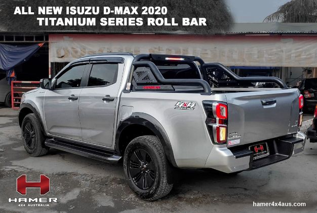HAMER EXTENDED TITANIUM SPORTS BAR TO SUIT ISUZU DMAX & MAZDA BT50 (2021-ON)