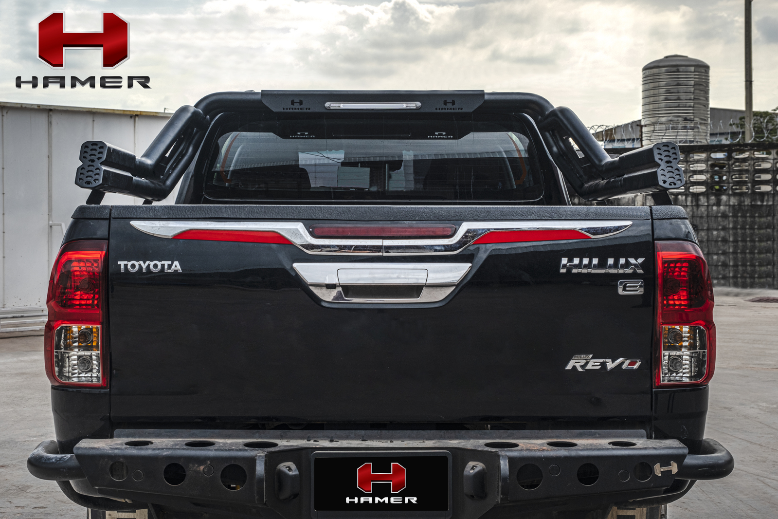 HAMER NIGHT FURY SERIES SPORTS BAR TO SUIT FORD RANGER & RAPTOR, MAZDA BT50, NISSAN NAVARA & TOYOTA HILUX