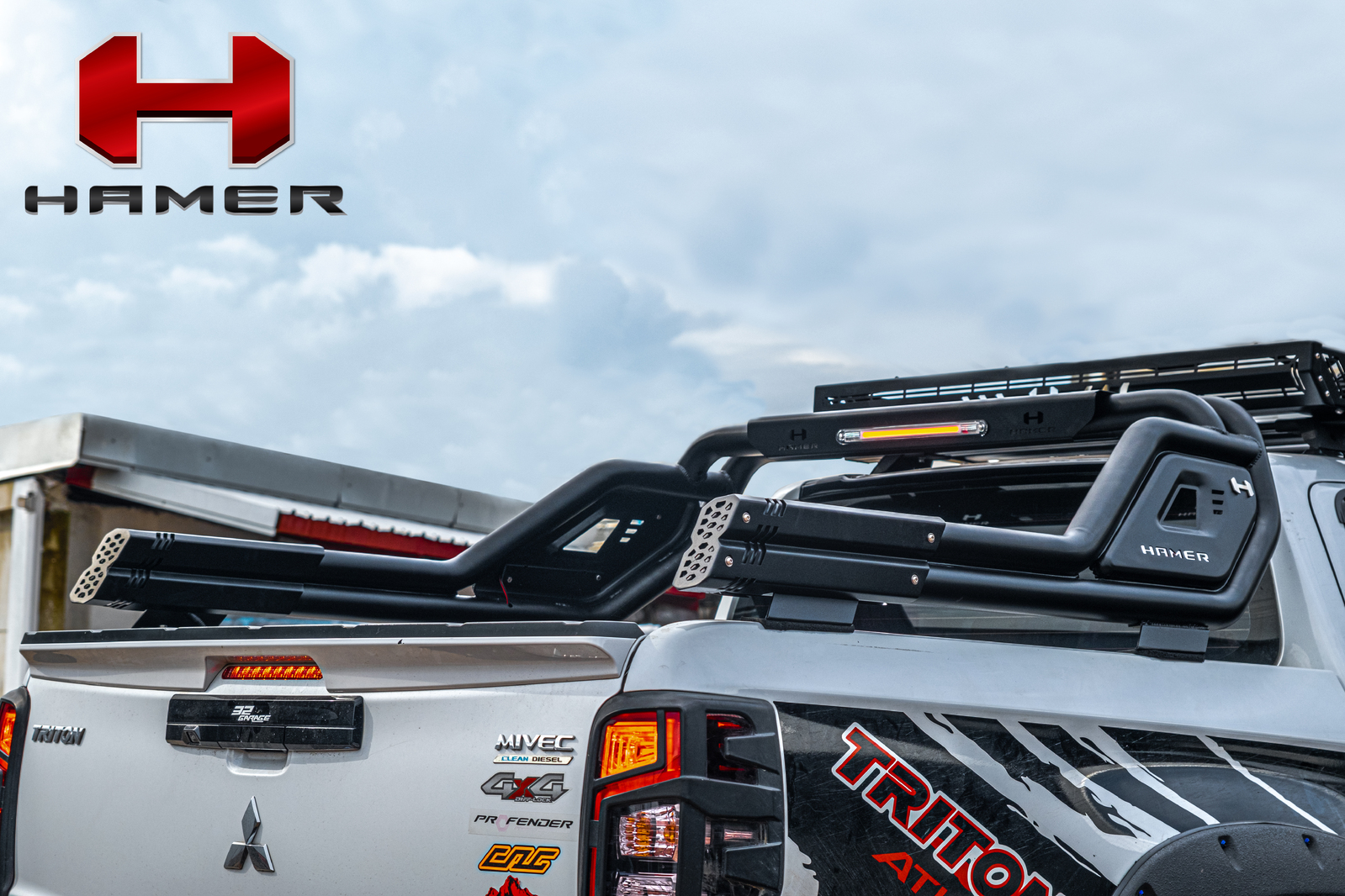 HAMER NIGHT FURY SERIES SPORTS BAR TO SUIT MITSUBISHI TRITON MN, MQ, MR (2009-ON)