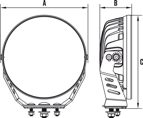 ROADVISION STEALTH HALO SERIES 9" LED DRIVING LIGHT (PAIR)