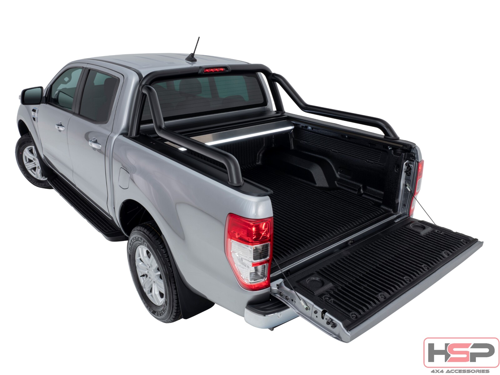 HSP Roll R Cover Series 3 To Suit Ford Ranger & Raptor PX with Genuine Extended Sports Bar (2011 - 2022)