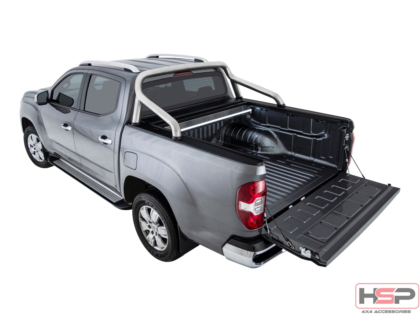 HSP Roll R Cover Series 3 To Suit LDV T60 Dual Cab SK8C 2018 ON with Genuine Chrome A Frame Sports Bar