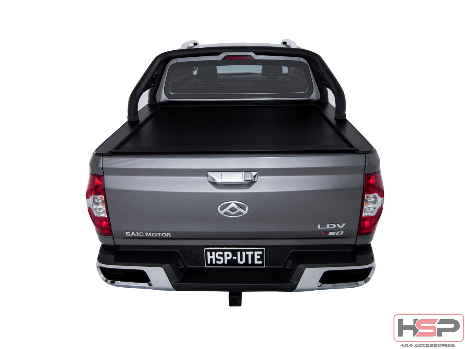 HSP Roll R Cover Series 3 To Suit LDV T60 Dual Cab SK8C 2018+ with Genuine Black A Frame Sports Bar