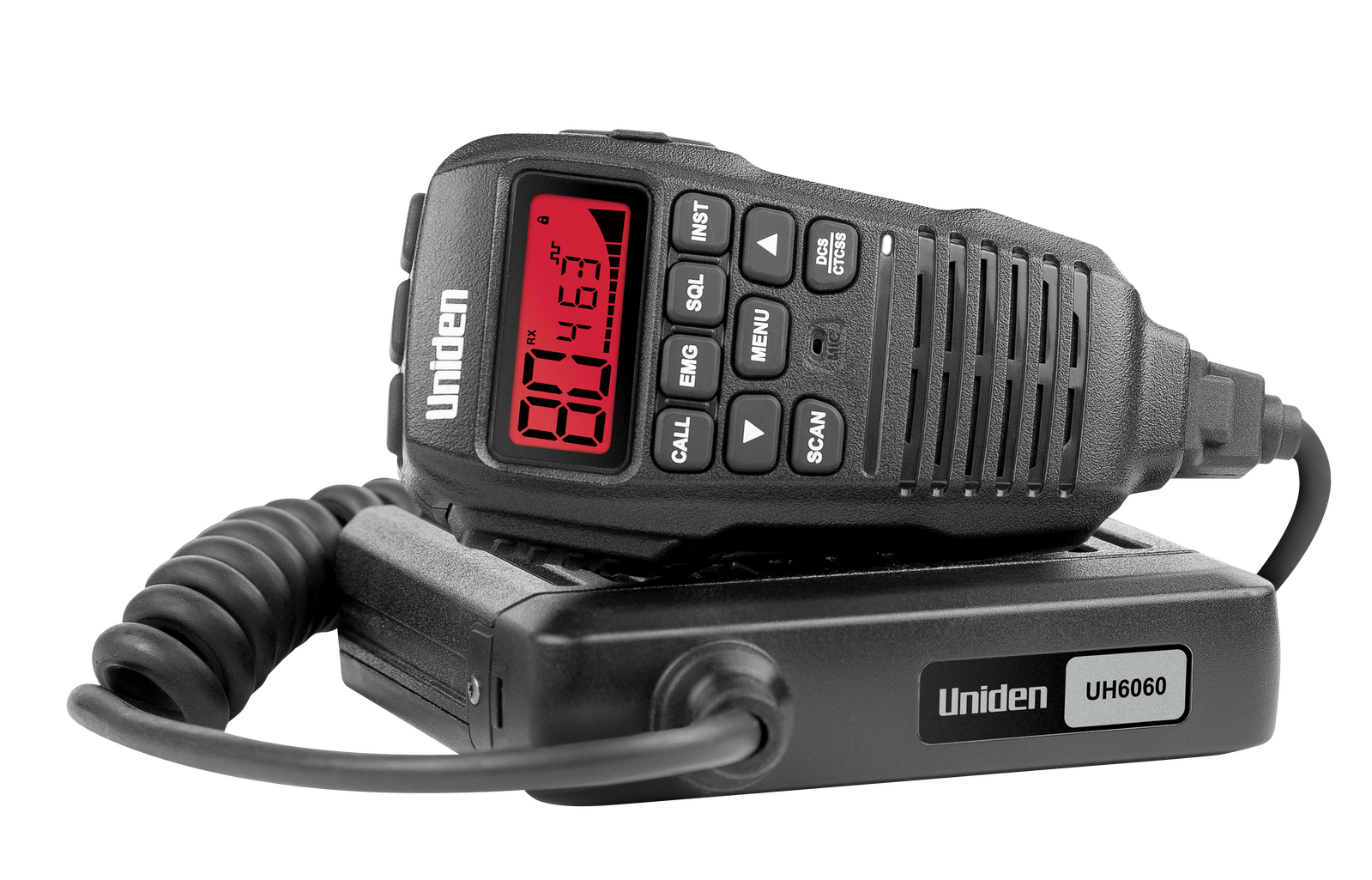 Uniden 5 Watt Mini Compact UHF CB Mobile Radio With Remote Speaker Mic - Escape Value Pack (UH6060VP)