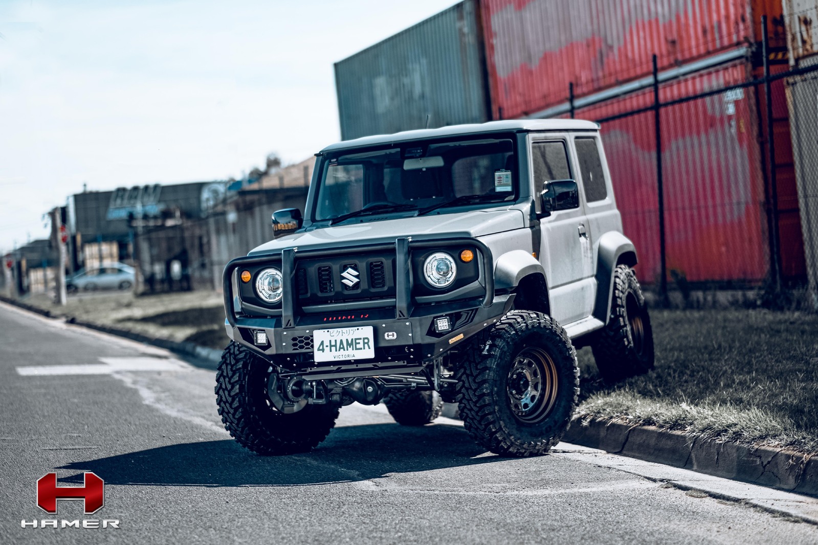 HAMER KING SERIES PLUS 3 LOOP BULL BAR TO SUIT SUZUKI JIMNY (2018-ON)