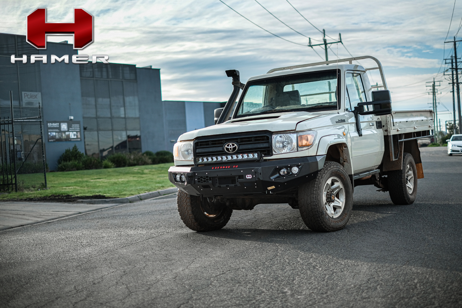 HAMER KING SERIES BULL BAR TO SUIT TOYOTA LANDCRUISER 70 SERIES (2012-ON)