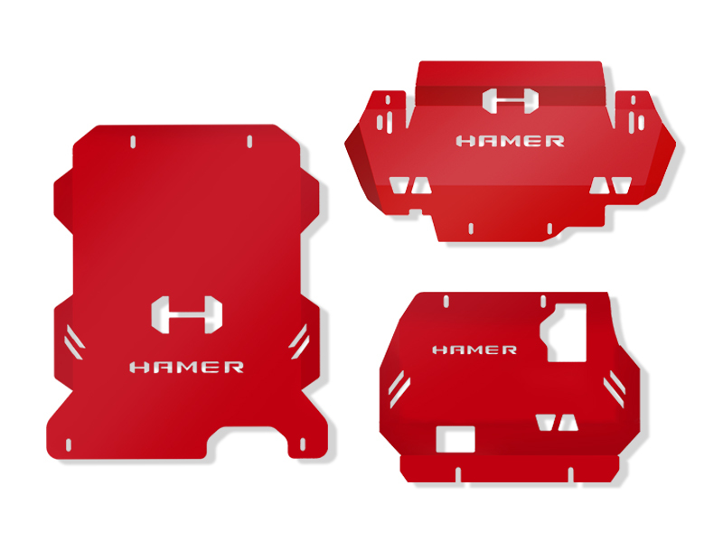 HAMER UNDERBODY PROTECTION PLATES (3PC) TO SUIT FORD RAPTOR (2018-2021)