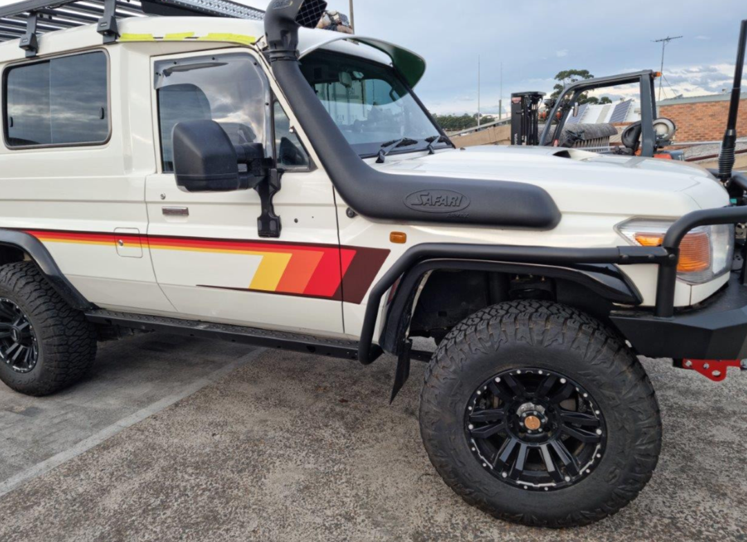 OFFROAD ANIMAL Rock Sliders W/ Scrub Rails To Suit Toyota Land Cruiser 78 & 79 Series (2007-On)