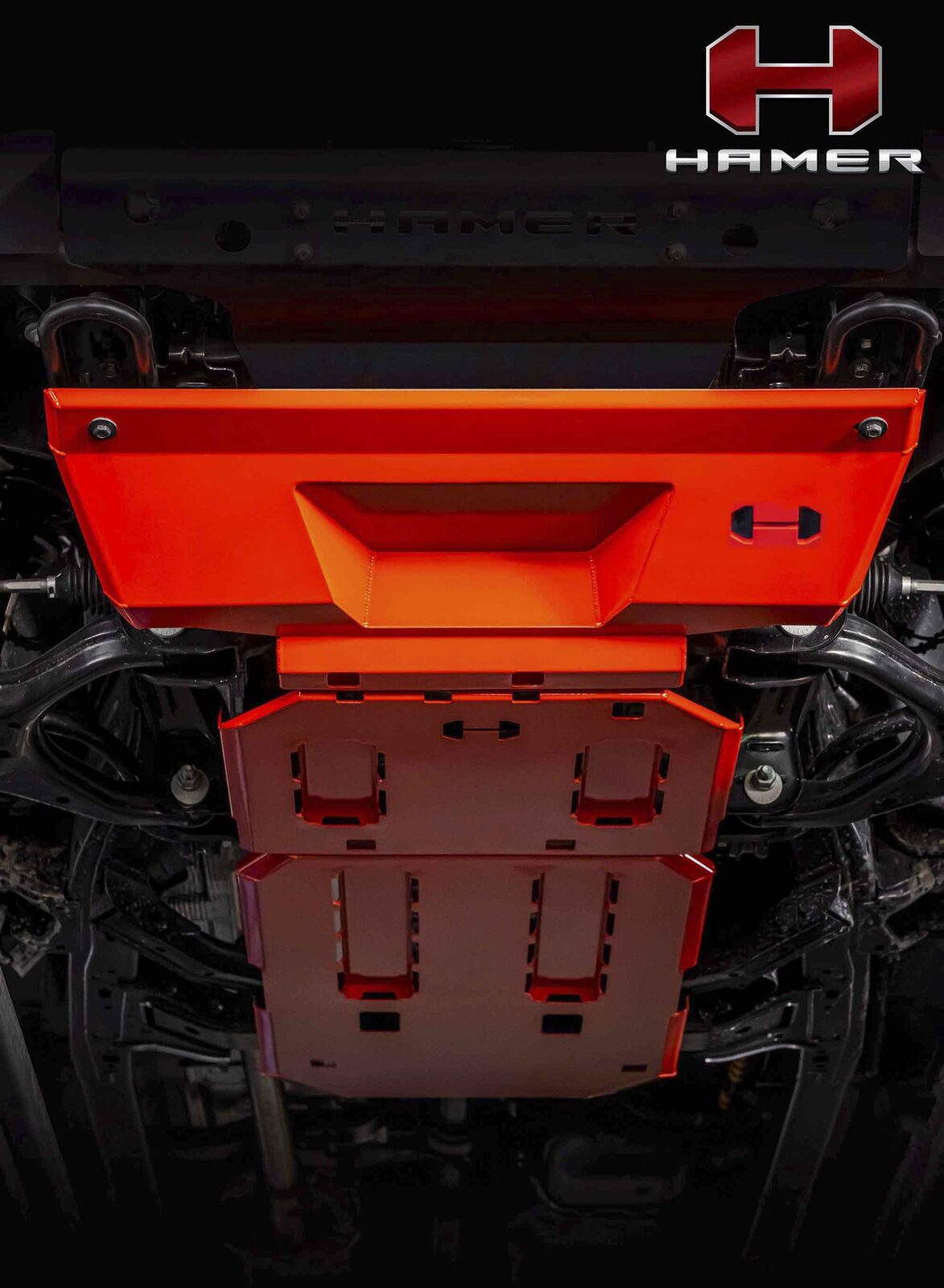 HAMER UNDERBODY PROTECTION PLATES (3-PCE) TO SUIT FORD RANGER & EVEREST (2022-ON)
