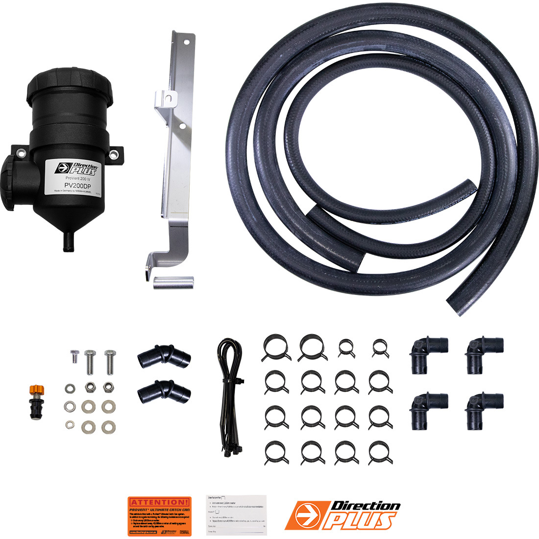 DIRECTION PLUS Provent Ultimate Catch Can Kit To Suit 3.0L 6 Cyl Ford Ranger & Everest (2022-On)