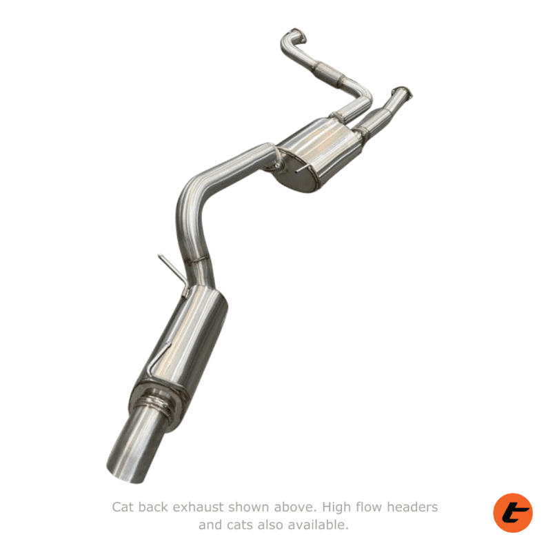 TORQIT TWIN 3" TO SINGLE 3" STAINLESS CAT BACK EXHAUST (RESONATOR) TO SUIT 5.6L NISSAN Y62 PATROL (2013-ON)