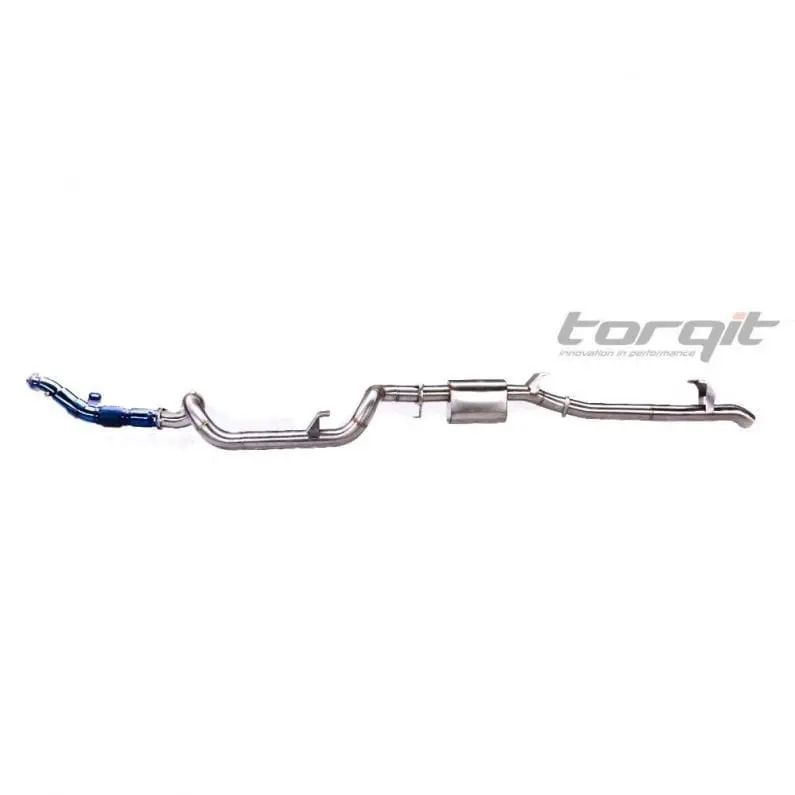 TORQIT STAINLESS 3.5" TURBO BACK EXHAUST (RESONATOR) TO SUIT SINGLE CAB 4.5L V8 LC 79 SERIES (03/2007-07/2016)